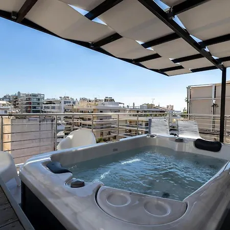 Jacuzzi Luxpenthouse Pfaliro Athens